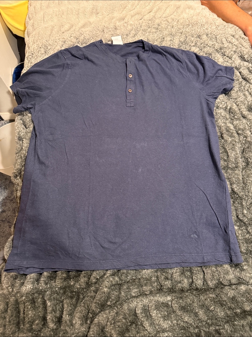 Brooks Brothers Navy Short-Sleeve Henley Shirt